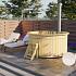 Hottub met interne RVS kachel ø200 cm onbehandeld vuren