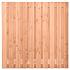 Tuinscherm Douglas, geschaafd, 21-planks (19 + 2) Zwarte Woud 180 x 180 cm