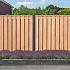 Tuinscherm Douglas, geschaafd, 21-planks (19 + 2) Zwarte Woud 180 x 180 cm
