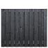 Tuinscherm vuren zwart gespoten, 21-planks (19 + 2) Stuttgart 150 x 180 cm