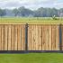 Tuinscherm Enschede, groen geïmpregneerd grenen, RVS-geschroefd, 21-planks (19+2) 180 x 130 cm