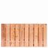 Tuinscherm Casablanca, Red Class Wood geïmpregneerd ME vuren, RVS-geschroefd, 21-planks (19+2) 180 x 90 cm