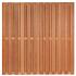 Tuinscherm Leeuwarden, keruing hardhout, RVS-geschroefd, 26-planks (23+3) 180 x 180 cm
