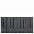 Tuinscherm Marlies, zwart geïmpregneerd douglas, RVS-geschroefd, 21-planks (19+2) 180 x 90 cm