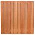 Tuinscherm Dronten, keruing hardhout, RVS-geschroefd, 21-planks (19+2) 180 x 180 cm