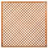 Trellis met lijst, diagonale lamellen hardhout kunstmatig gedroogd H180 x B180 cm