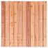 Tuinscherm Agadir, Red Class Wood geïmpregneerd ME vuren, RVS-geschroefd, 23-planks (21+2) 180 x 180 cm
