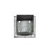 Paalhouder met plaat 151x151 mm hoogte 150 mm verzinkt