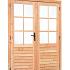 Douglas dubbele glas deur 6-ruits B1850xH2050mm buitenmaat