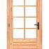 Douglas enkele glas deur dubbelglas 8-ruits B1100xH2150mm buitenmaat, linksdraaiend