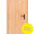 Douglas enkele dichte deur XXL B1200xH2150mm buitenmaat, linksdraaiend