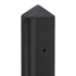Berton©-paal Amstel LG, antraciet gecoat, diamantkop 10 x 10 x 280 cm hoekmodel