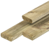 Geïmpregneerd Grenen plank Geschaafd met ronde hoeken 16x45 mm 180 cm