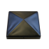 Paal ornament piramide 101x101 mm zwart gecoat