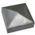 Paal ornament piramide 101x101 mm vuur verzinkt