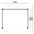 DHZ Plat dak Ommen Douglas 300 x 400 cm zwart geïmpregneerd