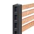 Berton©-plantsoen paal Dommel gecoat 12,0 x 12,0 x 100 cm