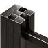 PuraFence Classic composiet plank 2,0 x 16,1 x 182 cm, ebony black