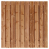 Tuinscherm Zürich, bruin geïmpregneerd grenen, RVS-geschroefd, 21-planks (19+2) 180 x 180 cm