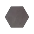 Staptegel Hexagons 60x52x2 Basalto