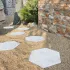 Staptegel Hexagons 60x52x2 Quarzite Bianca