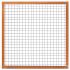 Gaaselement met kader hardhout 4,5 x 7.0 cm