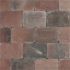 METRO Trommelsteen 20x30x6 cm rood genuanceerd