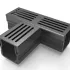 Star Drain Mini 65/60 T-stuk - Zwart (Aluminium)