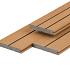 PuraDock composiet vlonderplank 2,2 x 14,6 x 390 cm, cedar, massief, 1 zijde 1 groef, 1 zijde 2 groeven, fijne houtnerf, clip systeem