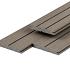 PuraDock composiet vlonderplank 2,2 x 14,6 x 390 cm, light grey, massief, 1 zijde 1 groef, 1 zijde 2 groeven, fijne houtnerf, clip systeem