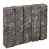 Palissade Vietn. basalt 2.0, zwart, 30x12x12 cm gekloofd