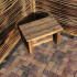 TAMBOUR 10x10x6 cm bont