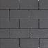 Design brick 6 cm black mini facet komo