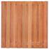 Tuinscherm hardhout kunstmatig gedroogd, 19-planks (17 + 2) Harlingen 180 x 180 cm
