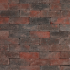 TAMBOUR 21x7x7 cm rood/zwart