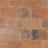 TAMBOUR 20x30x6 cm oud Bont