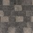 METRO Trommelsteen 15x20x6 cm grijs/zwart genuanceerd