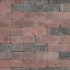 METRO Trommelsteen 21x7x7 cm rood genuanceerd