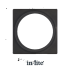 In-Lite PLATE 1 afdekplaat black geschikt voor Big Flux - Luna