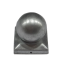 Paal ornament Bol 121x121 mm vuur verzinkt