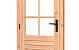 Douglas enkele glas deur 6-ruits B1000xH2050mm buitenmaat, linksdraaiend
