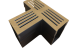 Stardrain Lijngoot T-stuk Cortenstaal t.b.v. goot 100x6,5x10cm