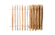 Engelse kastanjerol, 2 draden, latafstand 7,5 cm L460 x H120 cm