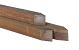 Paal geschaafd 88x88 mm azobe gepunt - Met V-groef 275 cm