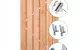 Tuindeur Privacy Douglas gegalvaniseerd frame