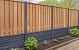 Tuinscherm hardhout kunstmatig gedroogd, 21-planks (19 + 2) Dronten 180 x 150 cm