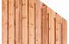 Tuinscherm Casablanca verloop, Red Class Wood geïmpregneerd ME vuren, RVS-geschroefd, 21-planks (19+2) 180 x 180/90 cm