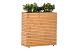 Bloembak Krefeld Red Class Wood 90 x 30 x 102 cm op wieltjes
