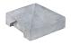 Berton©-afdekpet wit/grijs, diamantkop 14 x 14 x 5 cm T-model