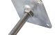 Stelplaat m16 100x100x5 mm verzinkt verstelbare moer